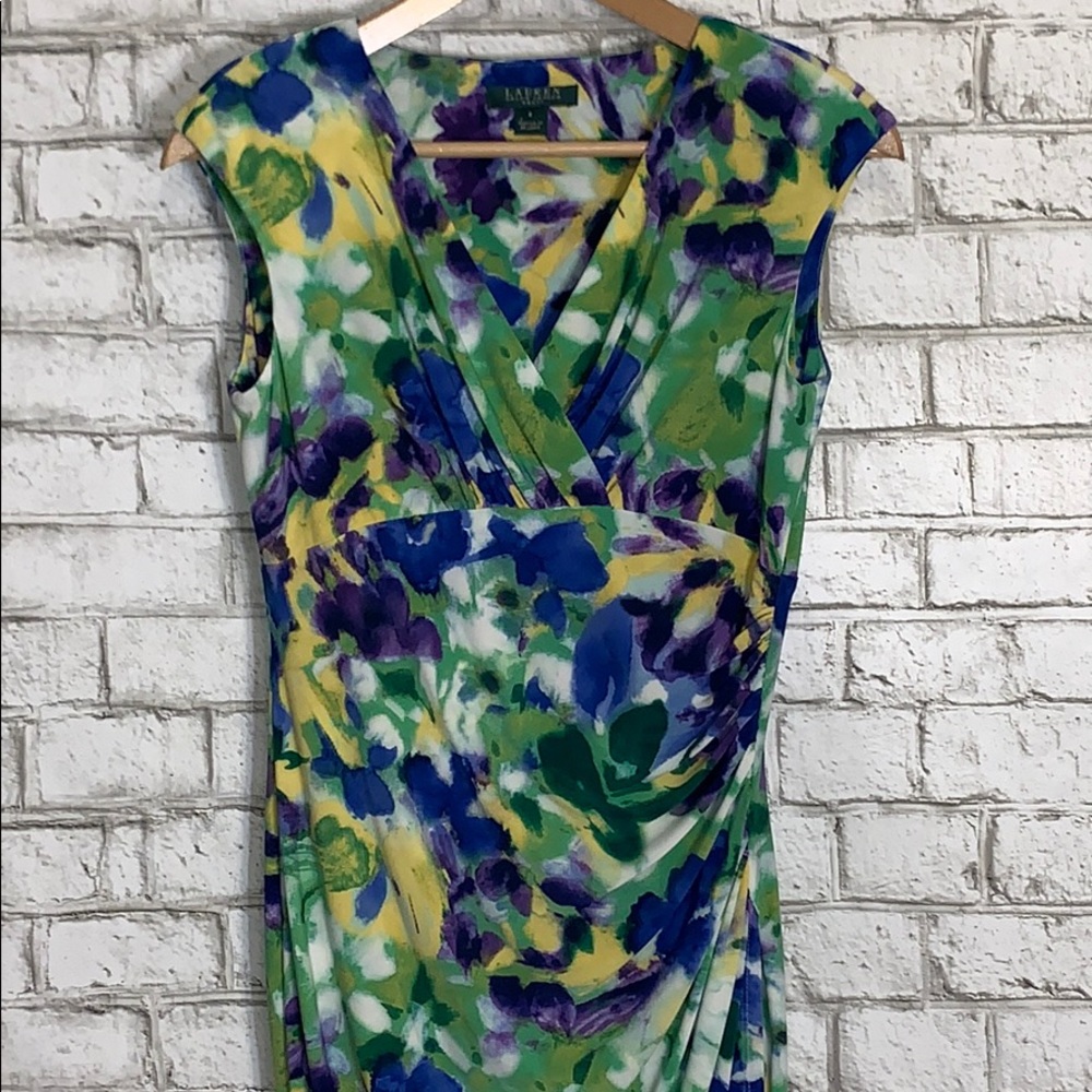 Lauren by Ralph Lauren Sleeveless Floral Dress